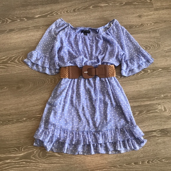 City Studio Dresses & Skirts - Polka dot dress with belt